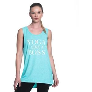Gaiam Womens Ana Yoga Like A Boss Graphic Tank Top Size XL